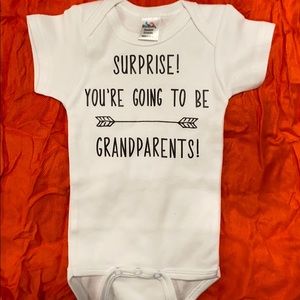Grandparent announcement onesie
